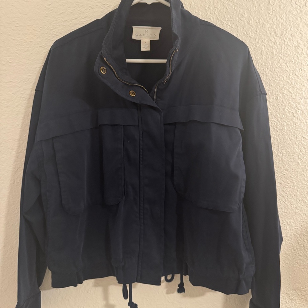 Caslon Women's Navy Utility Jacket